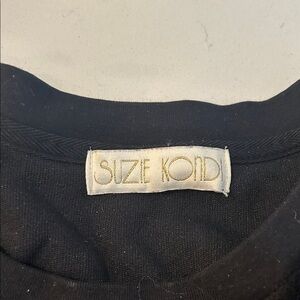 Suzi Kondi Black Terry Cloth 3/4 sleeve Top